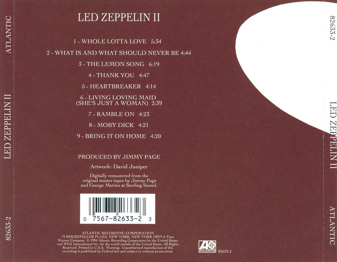 Led Zeppelin II cover art