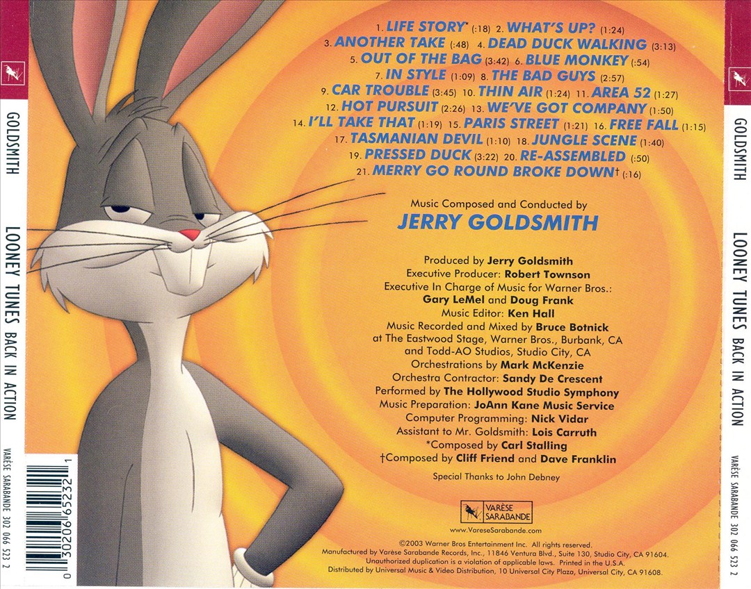 Looney Tunes: Back in Action [Original Motion Picture Soundtrack] cover art