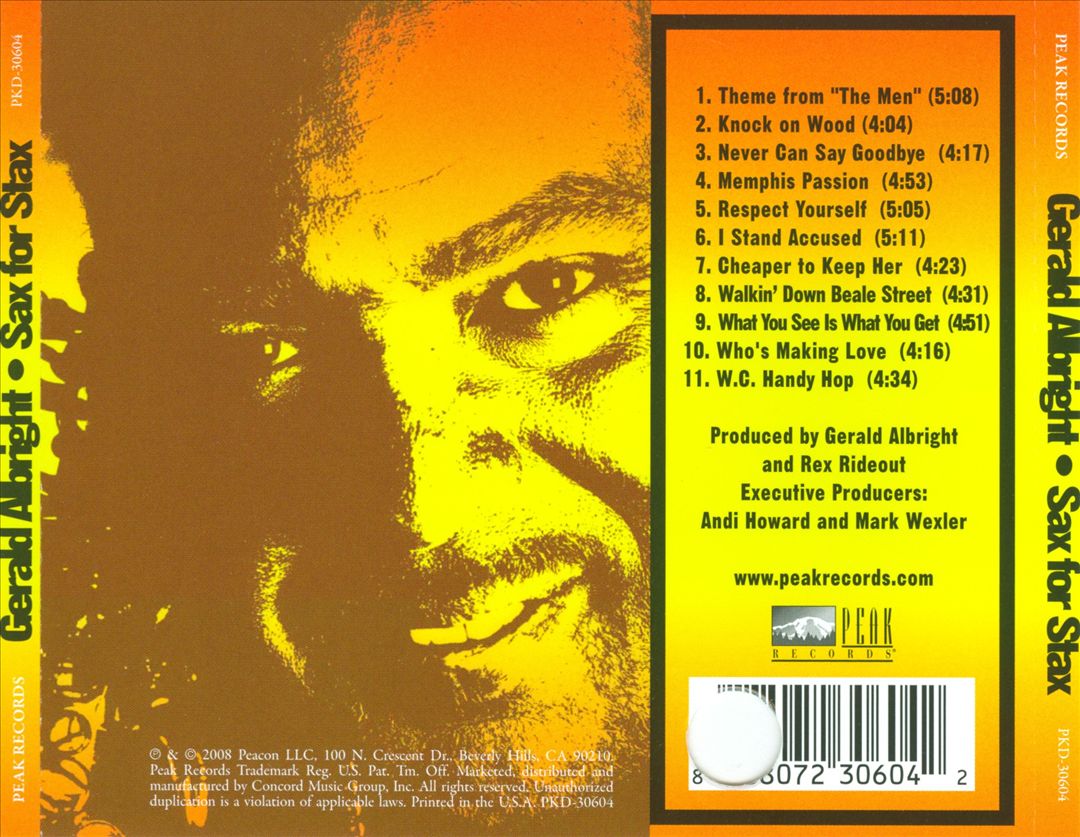 Sax for Stax cover art