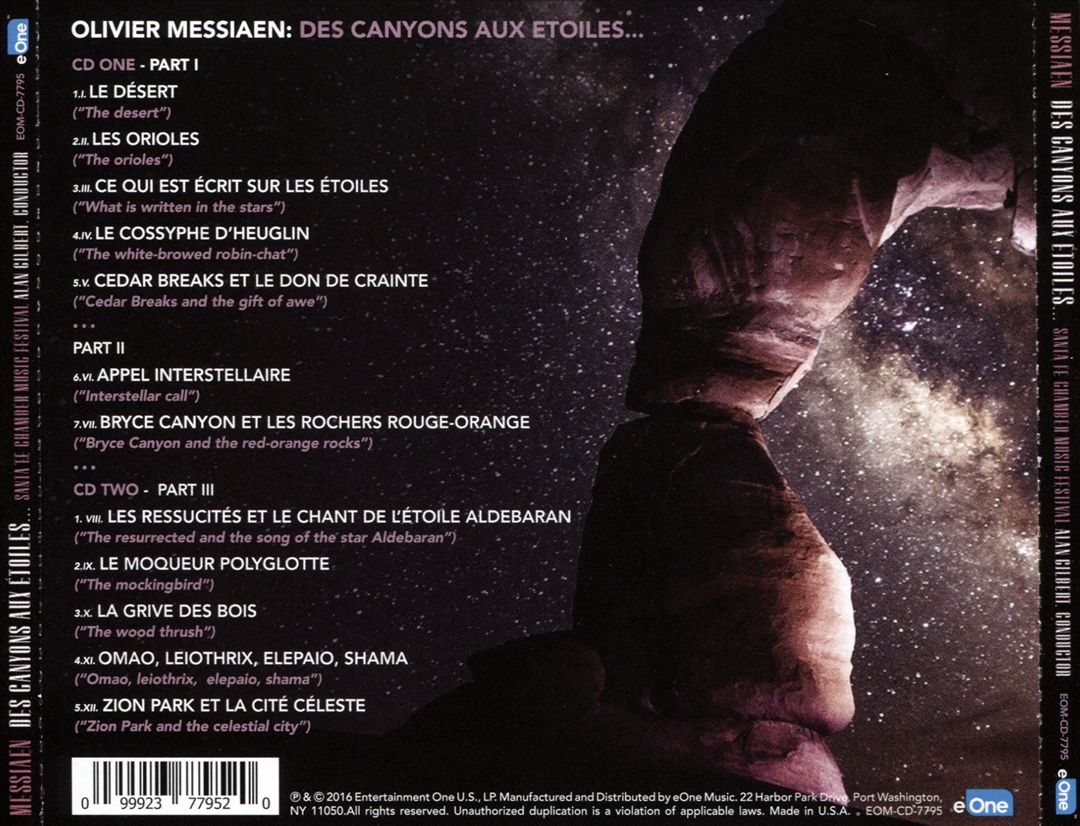 Messaien: Des canyons aux étoiles cover art