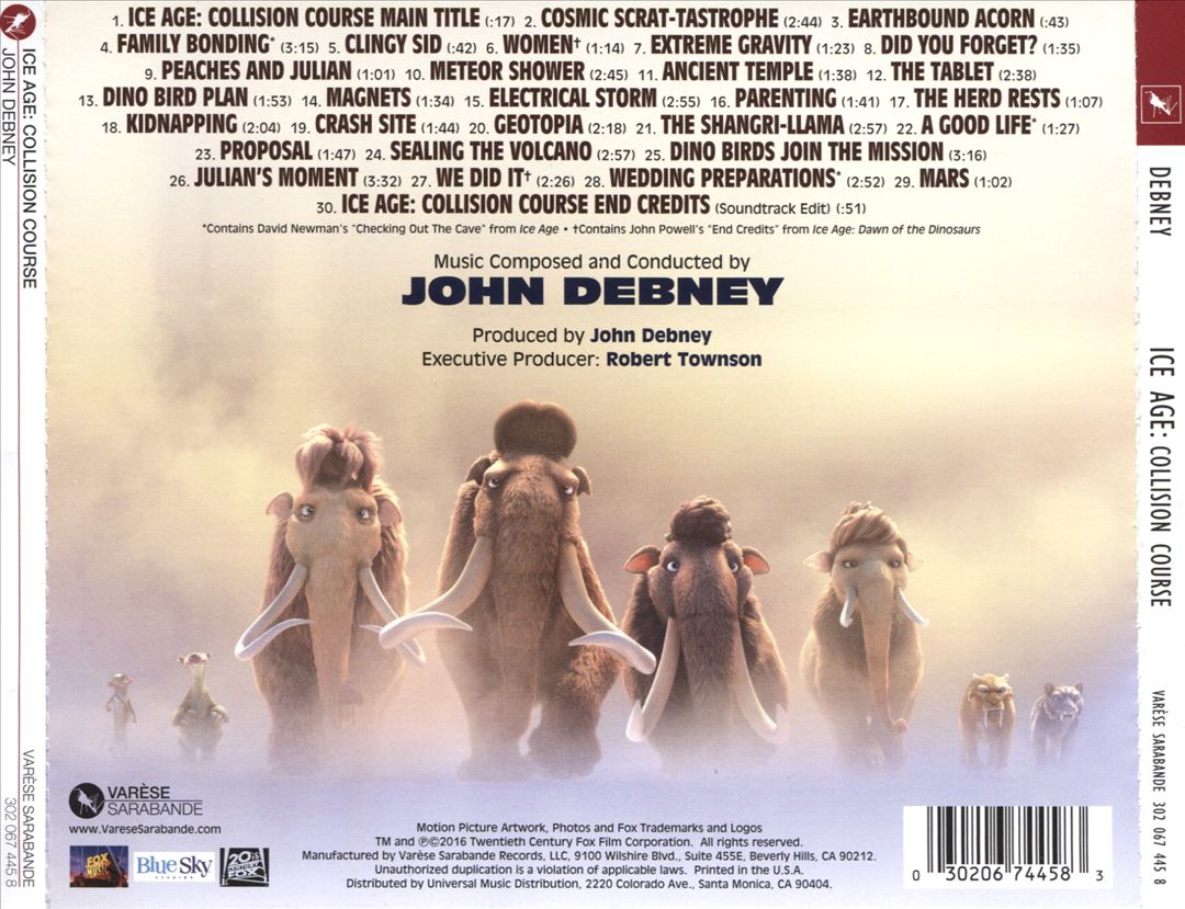 Ice Age: Collision Course [Original Motion Picture Soundtrack] cover art