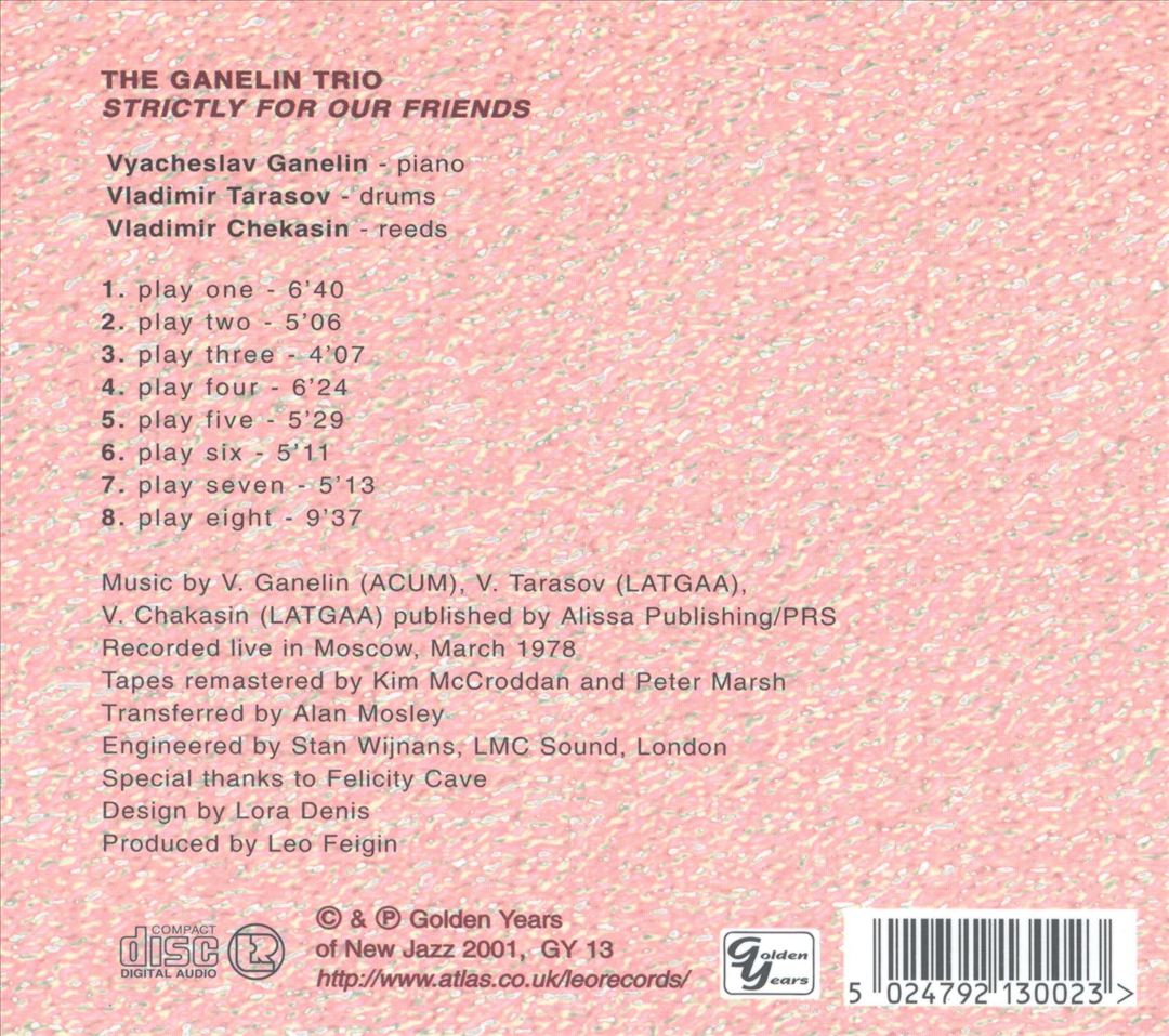 Strictly for Our Friends cover art