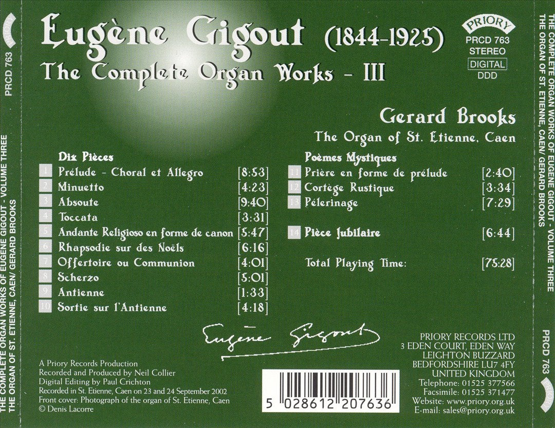 Eugène Gigout: The Complete Organ cover art