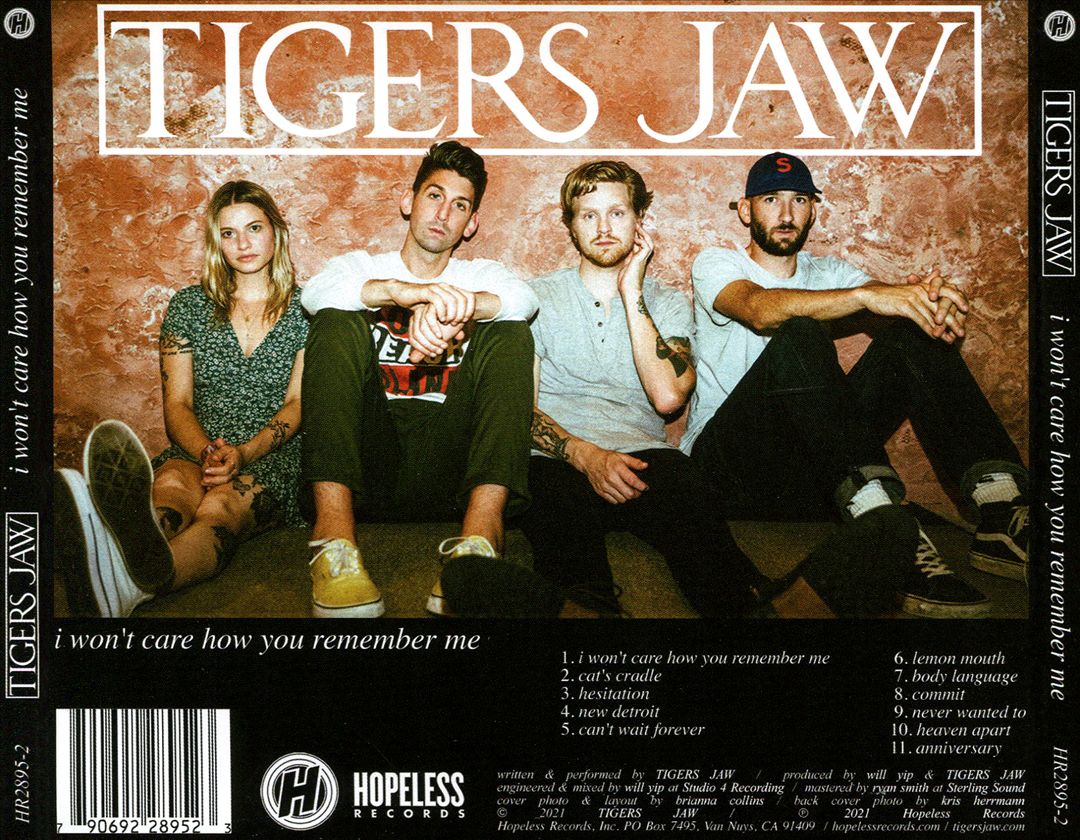 I Won't Care How You Remember Me cover art