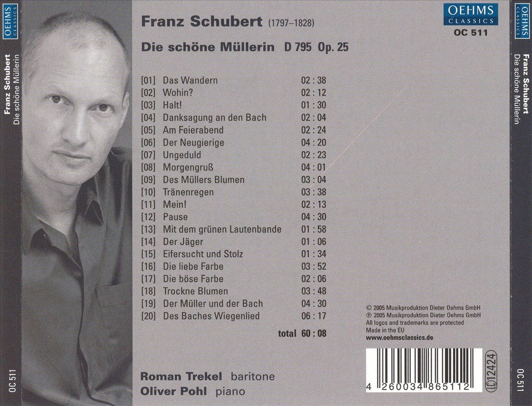 Schubert: Die schöne Müllerin cover art