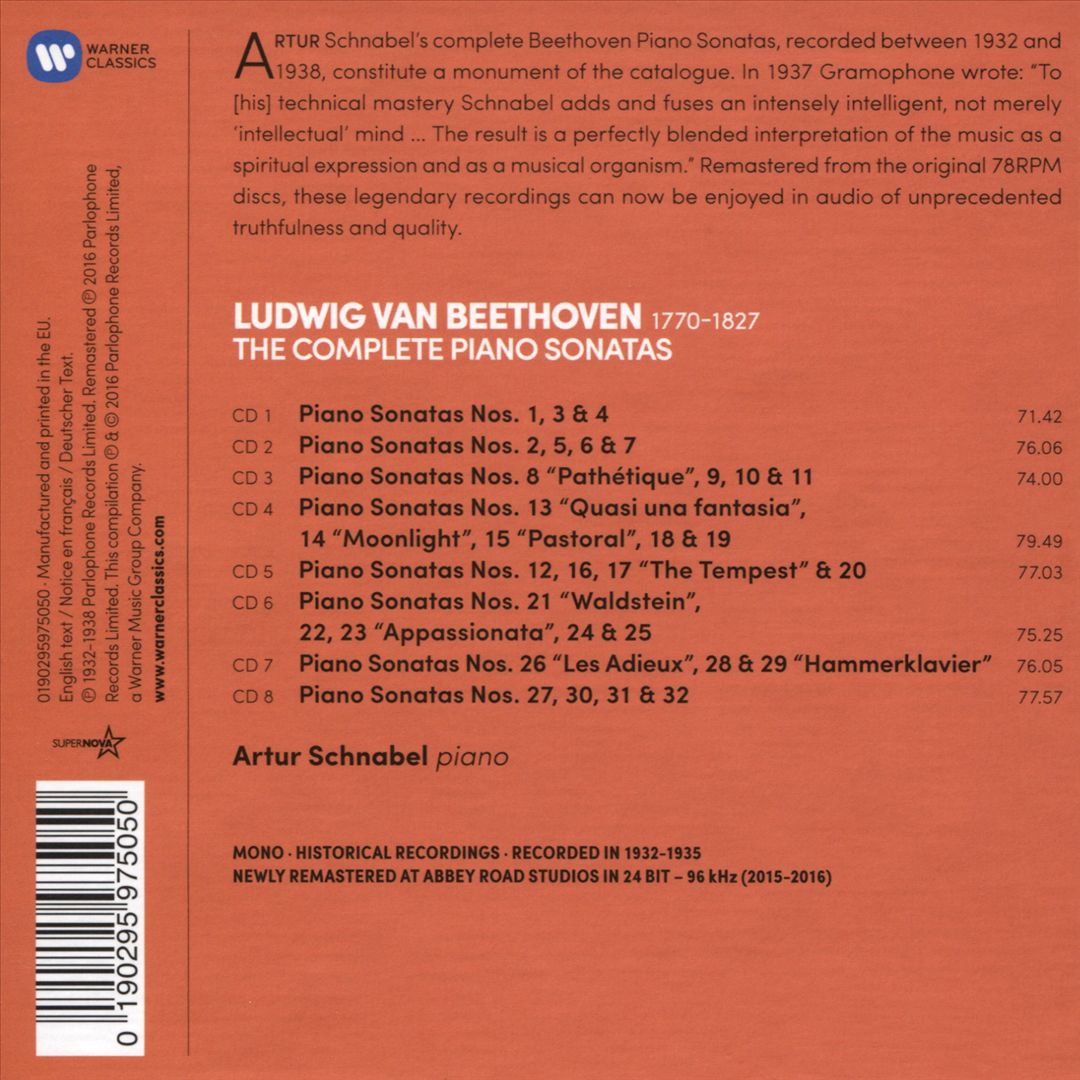 Beethoven: The Complete Sonatas [Warner Classics] cover art