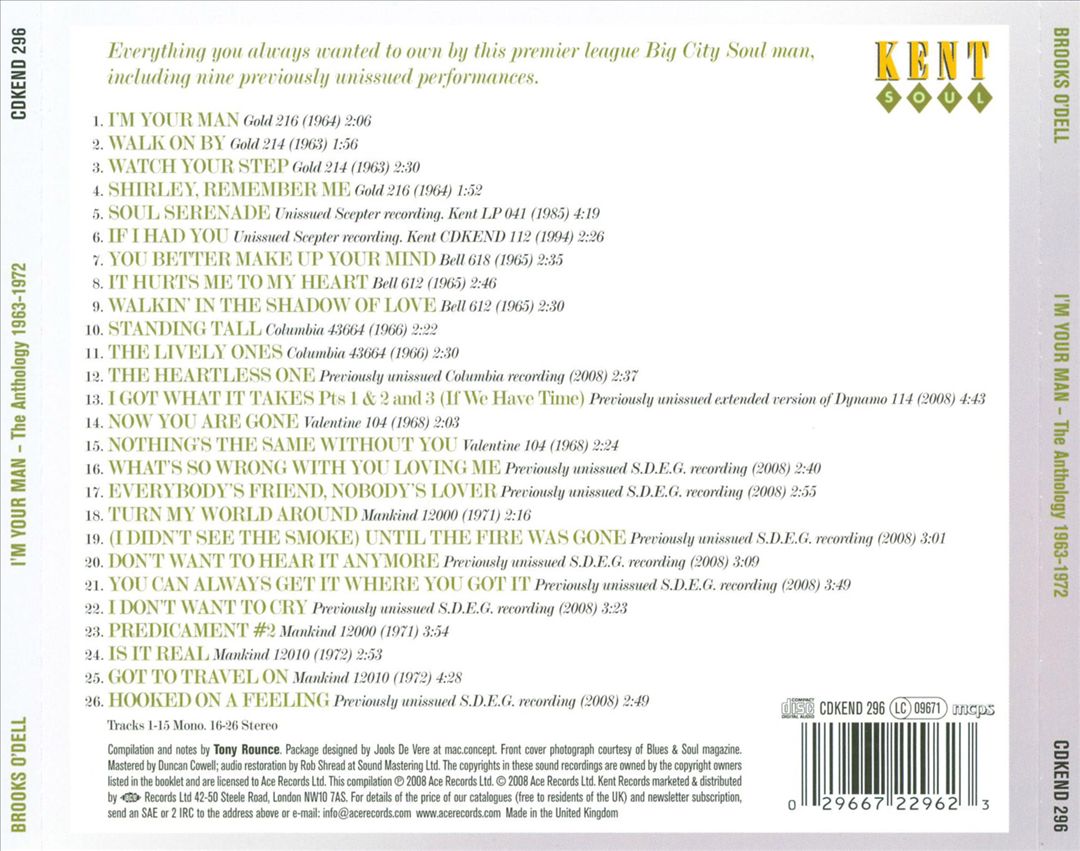 I'm Your Man: The Anthology 1963-1972 cover art