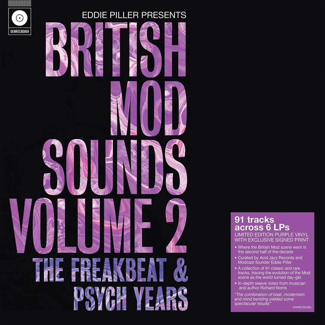 Eddie Piller Presents: British Mod Sounds of the 1960s, Vol. 2 - The Freakbeat & Psych Years [Purple Vinyl] cover art