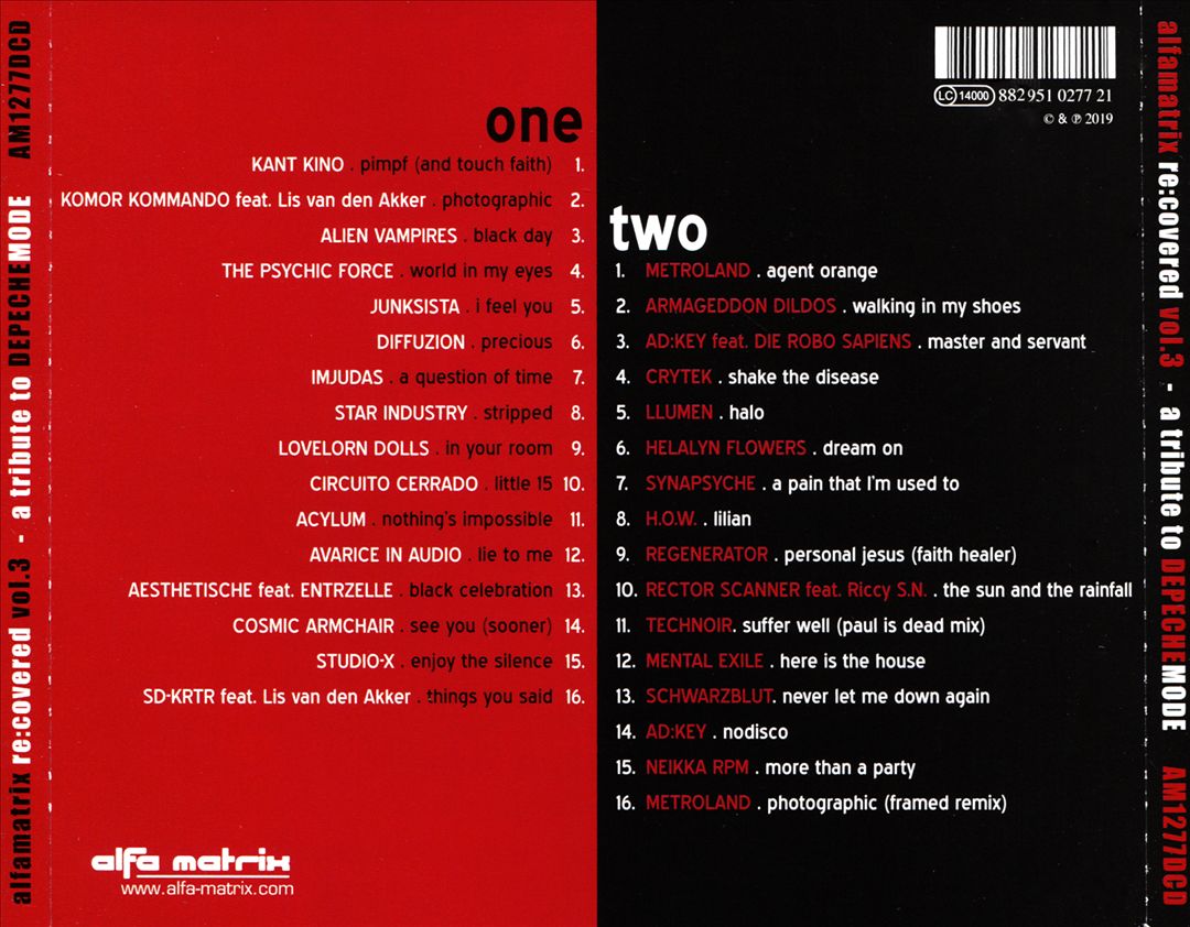 Alfa Matrix Re: Covered, Vol. 3: A Tribute to Depeche Mode cover art