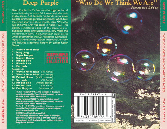 Who Do We Think We Are [UK Bonus Tracks] cover art