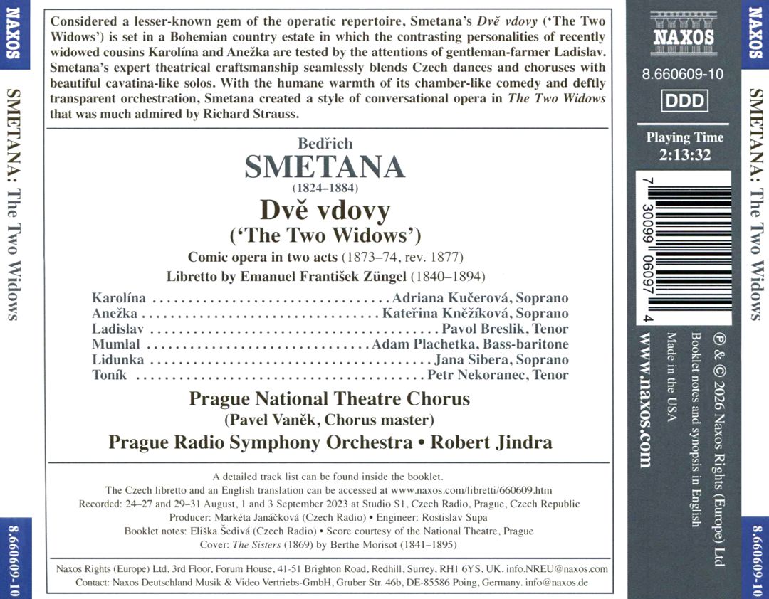 Smetana: The Two Widows cover art