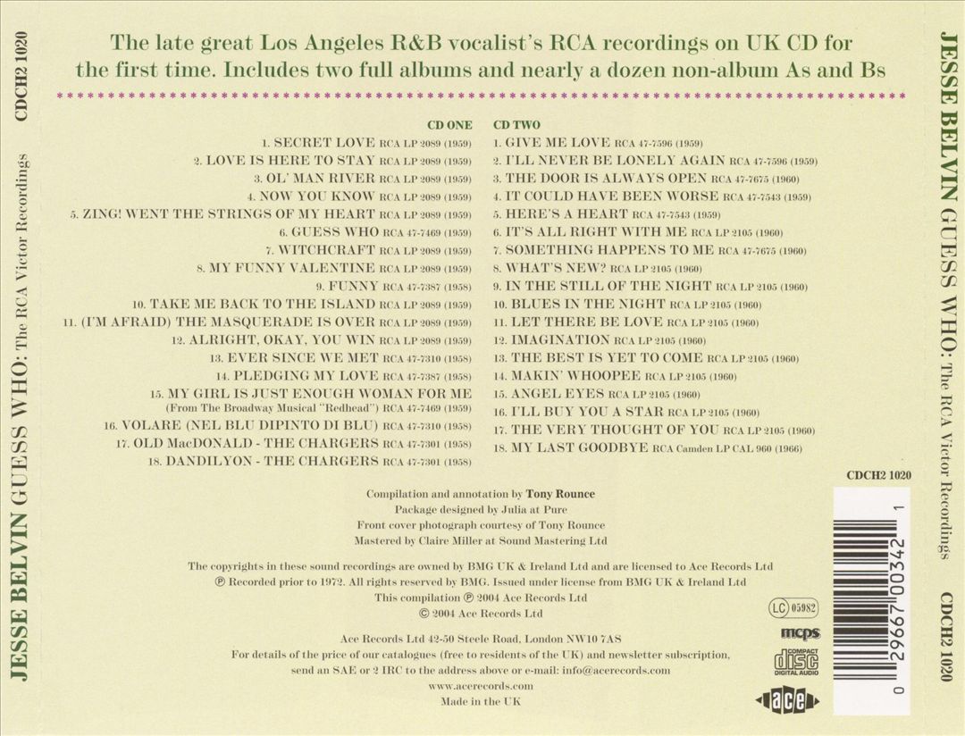 Guess Who: The RCA Victor Recordings cover art