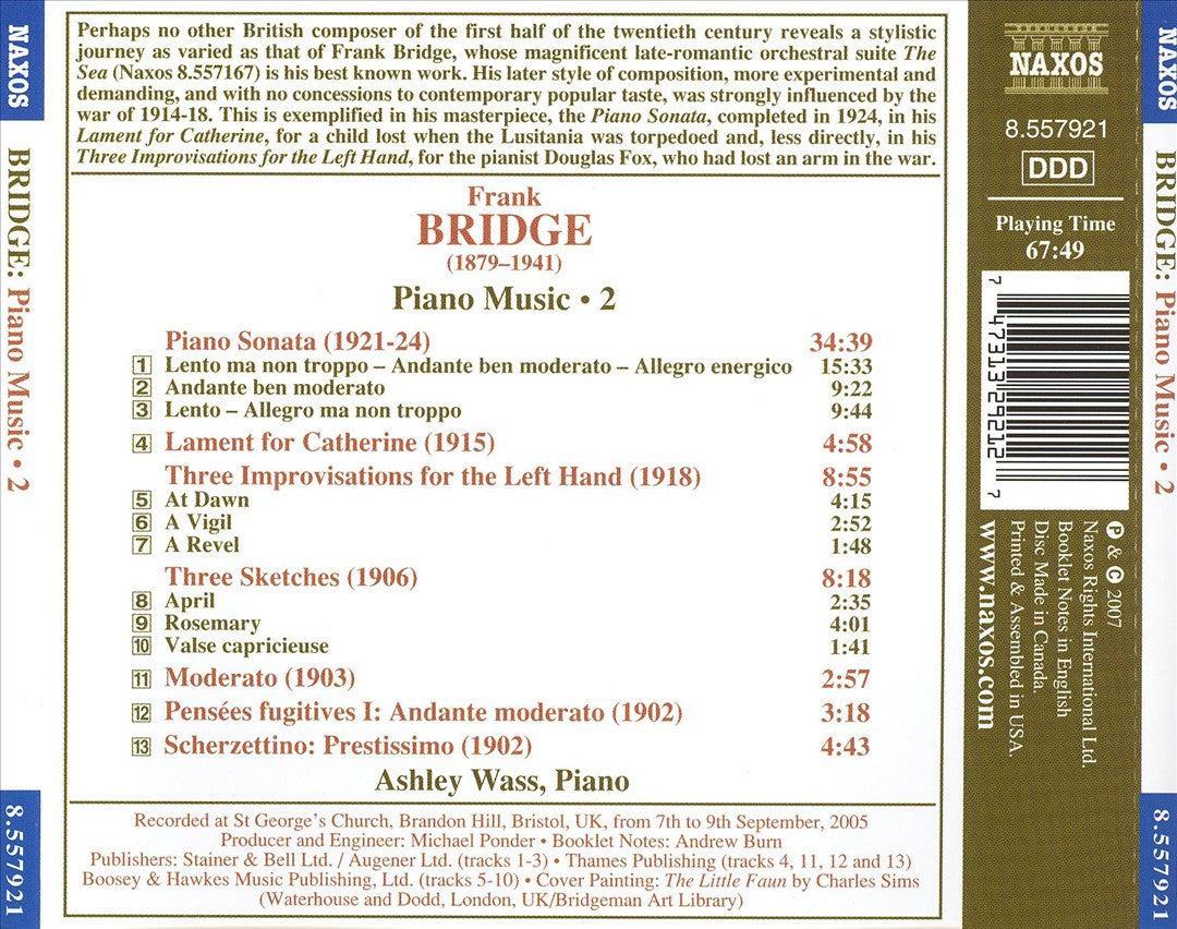 Bridge: Piano Music 2 cover art