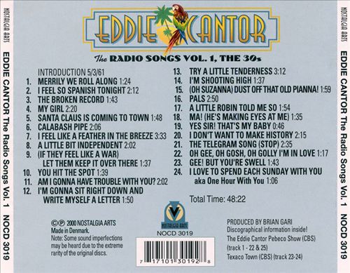 Radio Songs, Vol. 1: The Thirties cover art