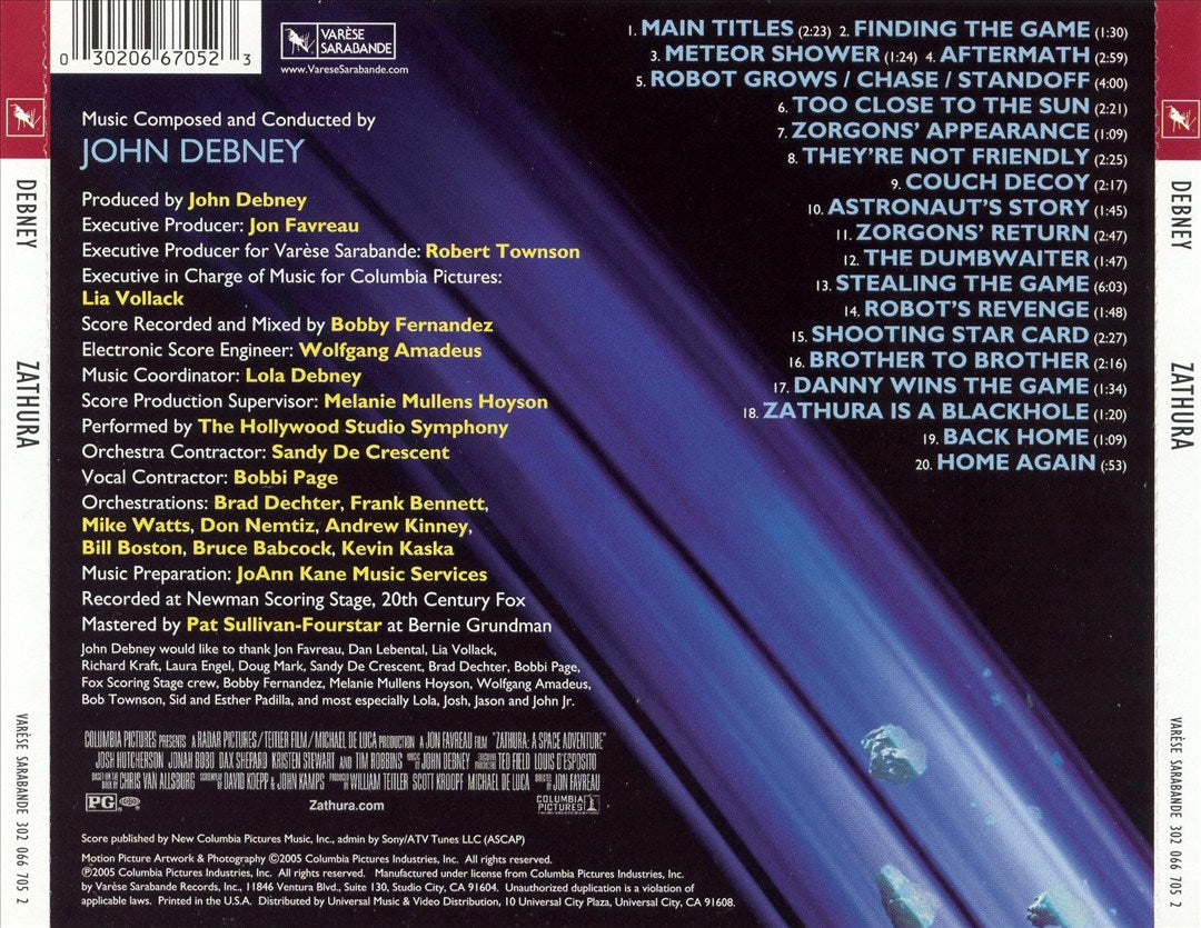 Zathura [Original Motion Picture Soundtrack] cover art
