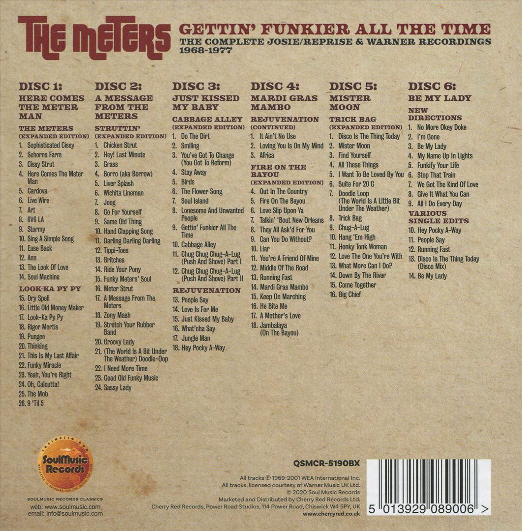 Gettin' Funkier All the Time: The Complete Josie/Reprise & Warner Recordings 1968-1977 cover art