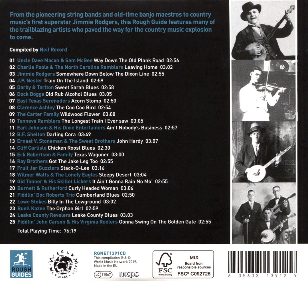 Rough Guide To the Roots of Country Music cover art