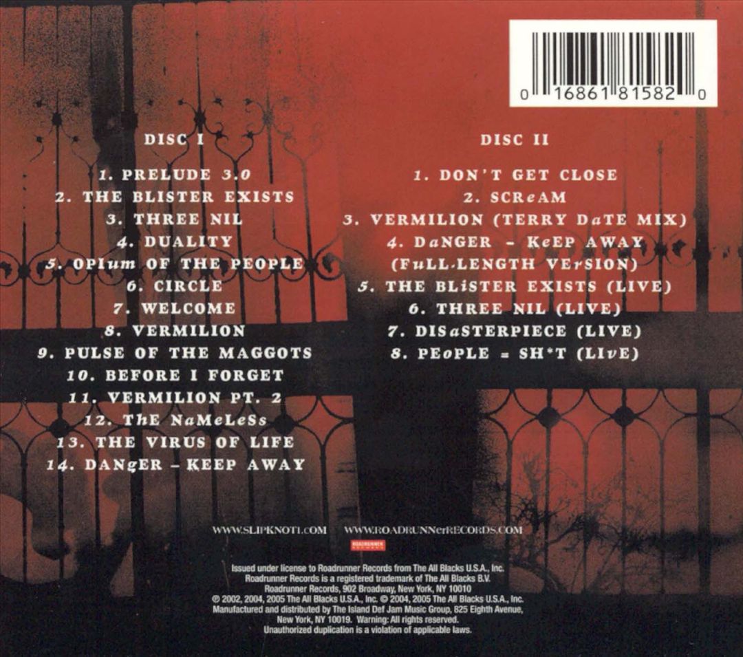 Vol. 3: The Subliminal Verses [Bonus Disc] cover art