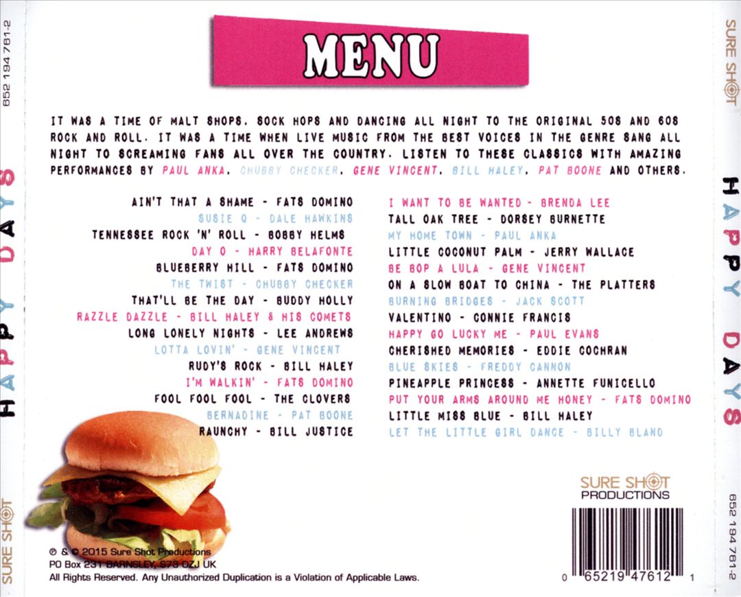 Happy Days, Vol. 1 cover art