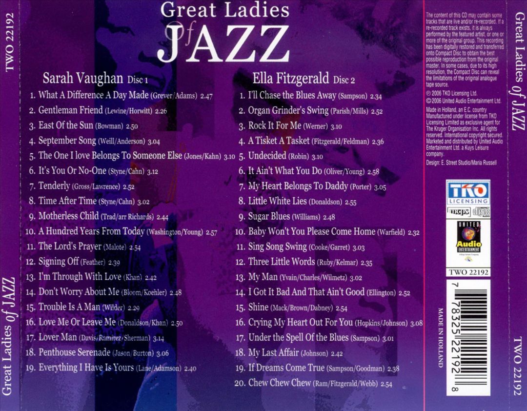 Great Ladies of Jazz [United Multi License] cover art