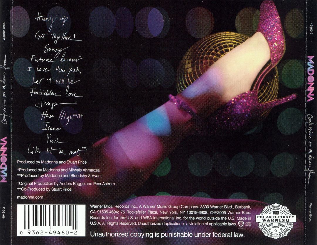 Confessions on a Dance Floor cover art