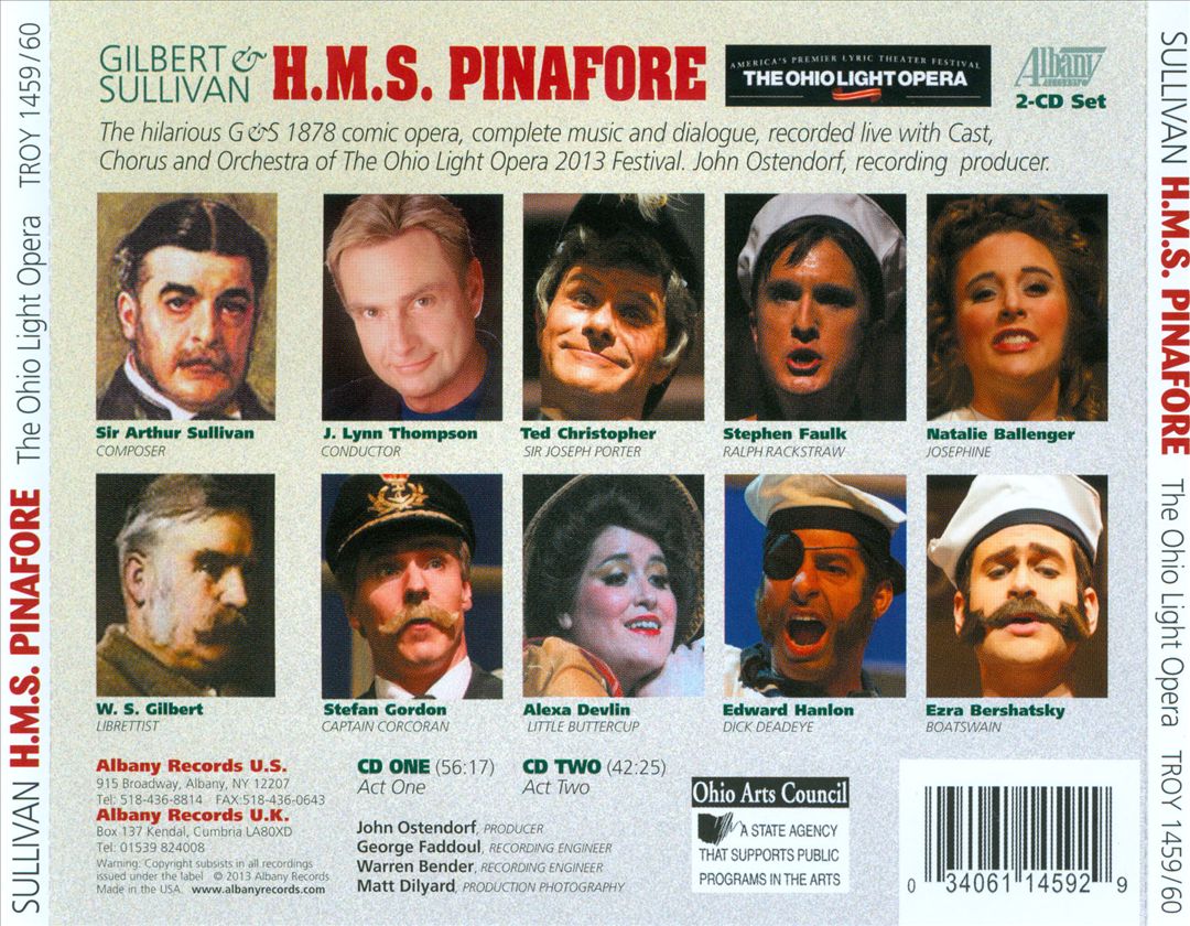 Gilbert & Sullivan: H.M.S. Pinafore cover art