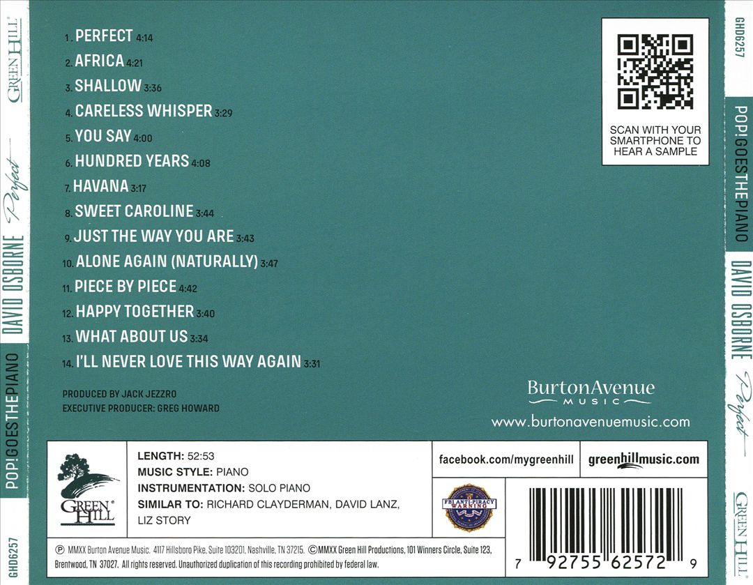 Pop Goes the Piano: Perfect Pop Hits of Yesterday cover art