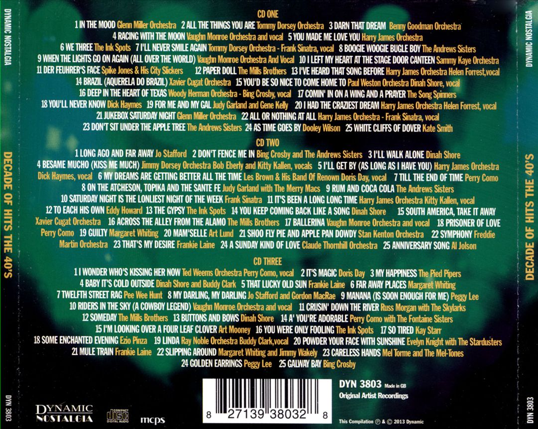 Decade of Hits: The 40's cover art