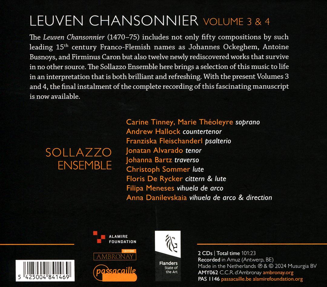Leuven Chansonnier, Vol. 3 & 4: Le Cueur vous demeure cover art