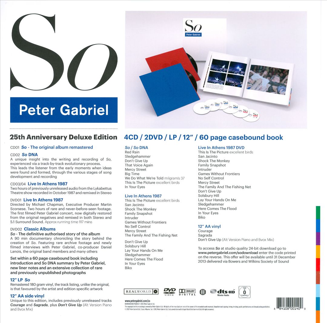 So [25th Anniversary Edition] [Immersion Box] [CD/DVD/LP] cover art