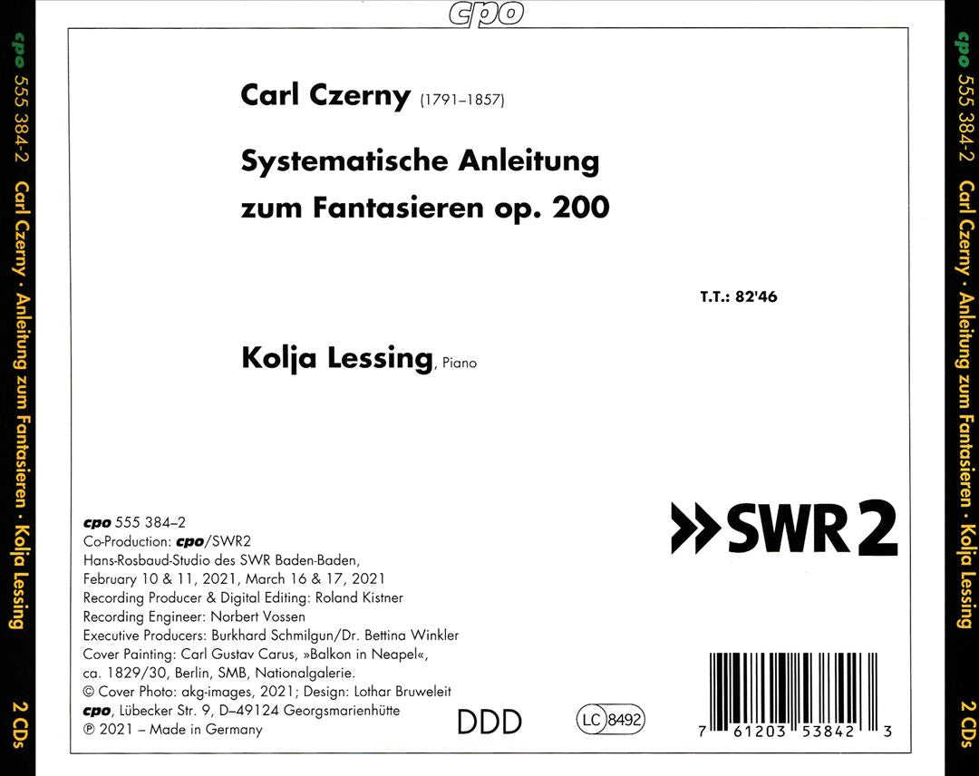 Carl Czerny: Anleitung zum Fantasieren Op. 200 cover art