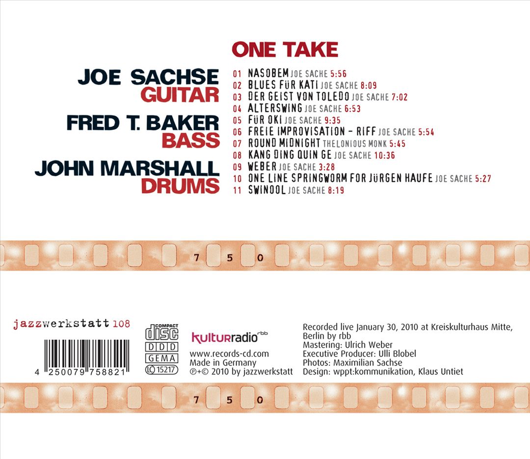 One Take cover art