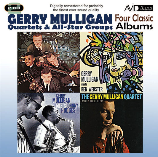 Four Classic Albums: Gerry Mulligan Meets Johnny Hodges/What Is There to Say?/Gerry Mulligan Meets Ben Webster/Gerry Mulligan Quartet at Storyville cover art