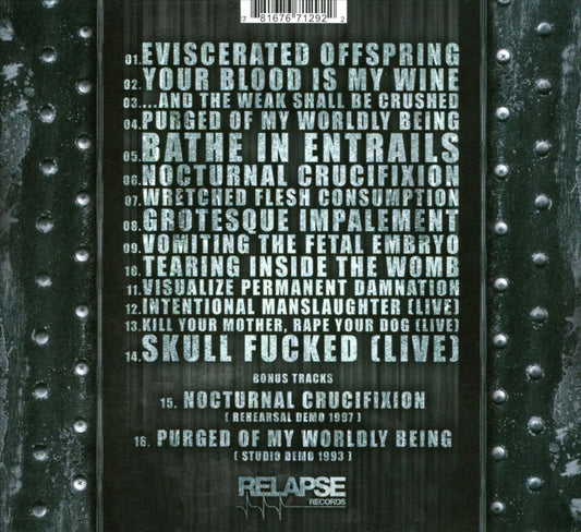 Infatuation with Malevolence (Demo Recordings 1993-1994) cover art
