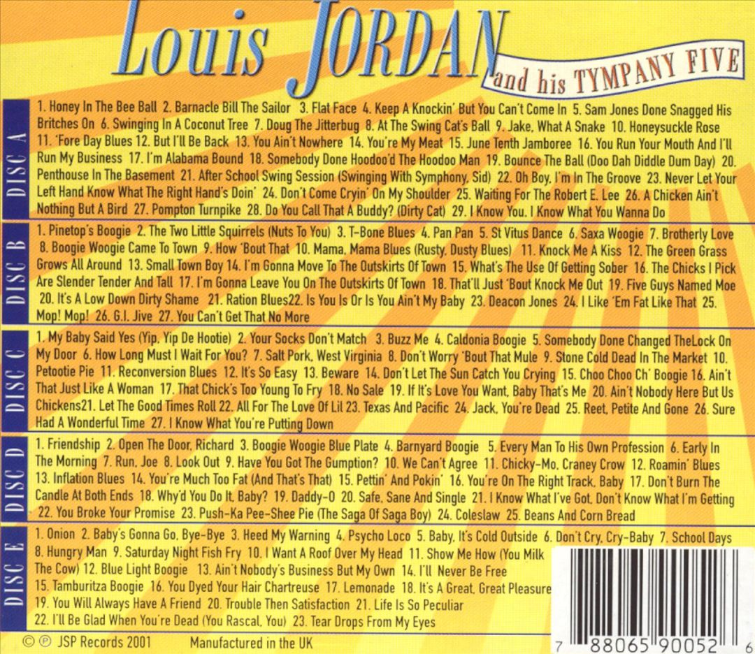 Louis Jordan & His Tympani Five [JSP] cover art