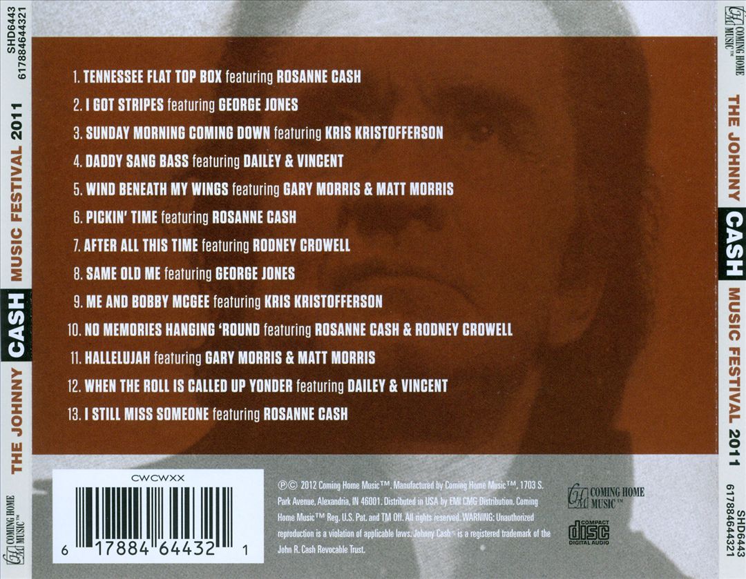 Johnny Cash Music Festival 2011 cover art