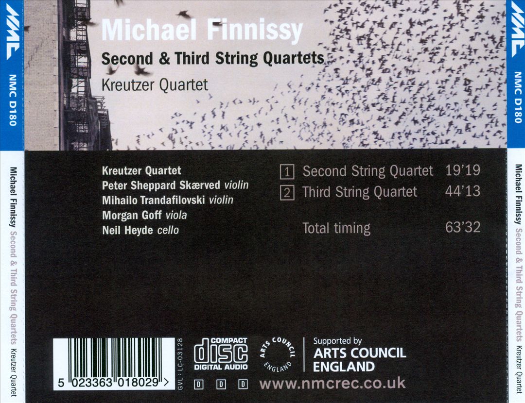 Michael Finnissy: Second & Third String Quartets cover art