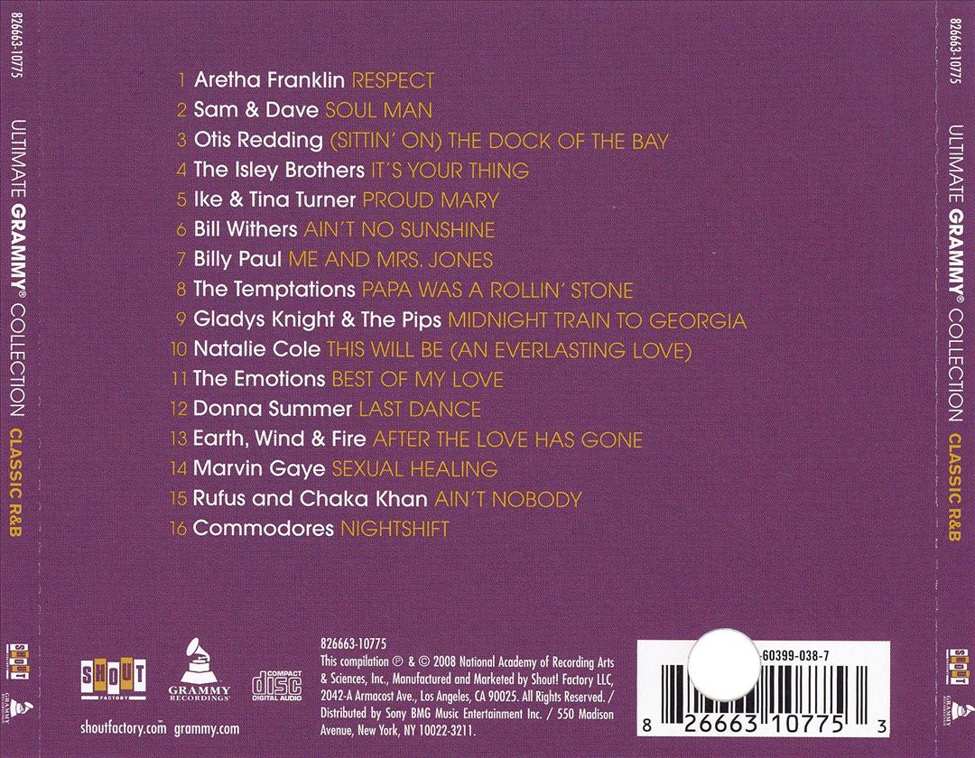 Ultimate Grammy Collection: Classic R&B cover art