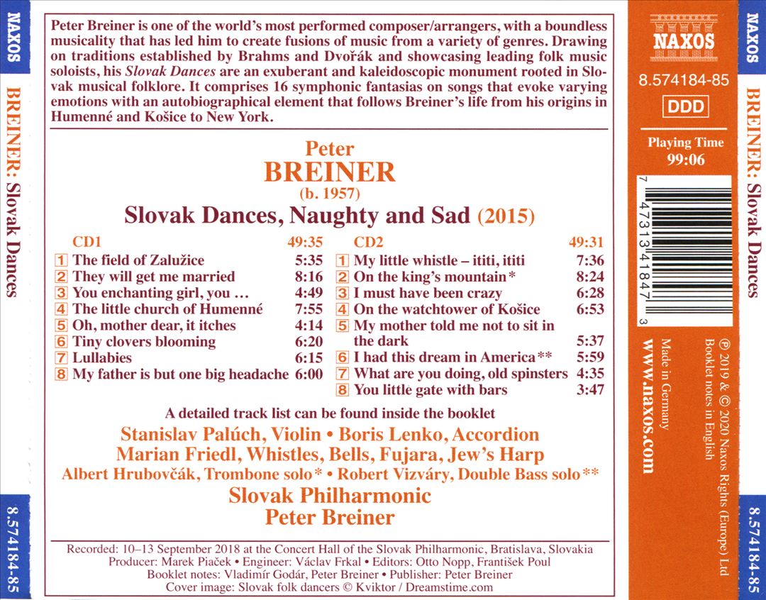 Peter Breiner: Slovak Dances cover art