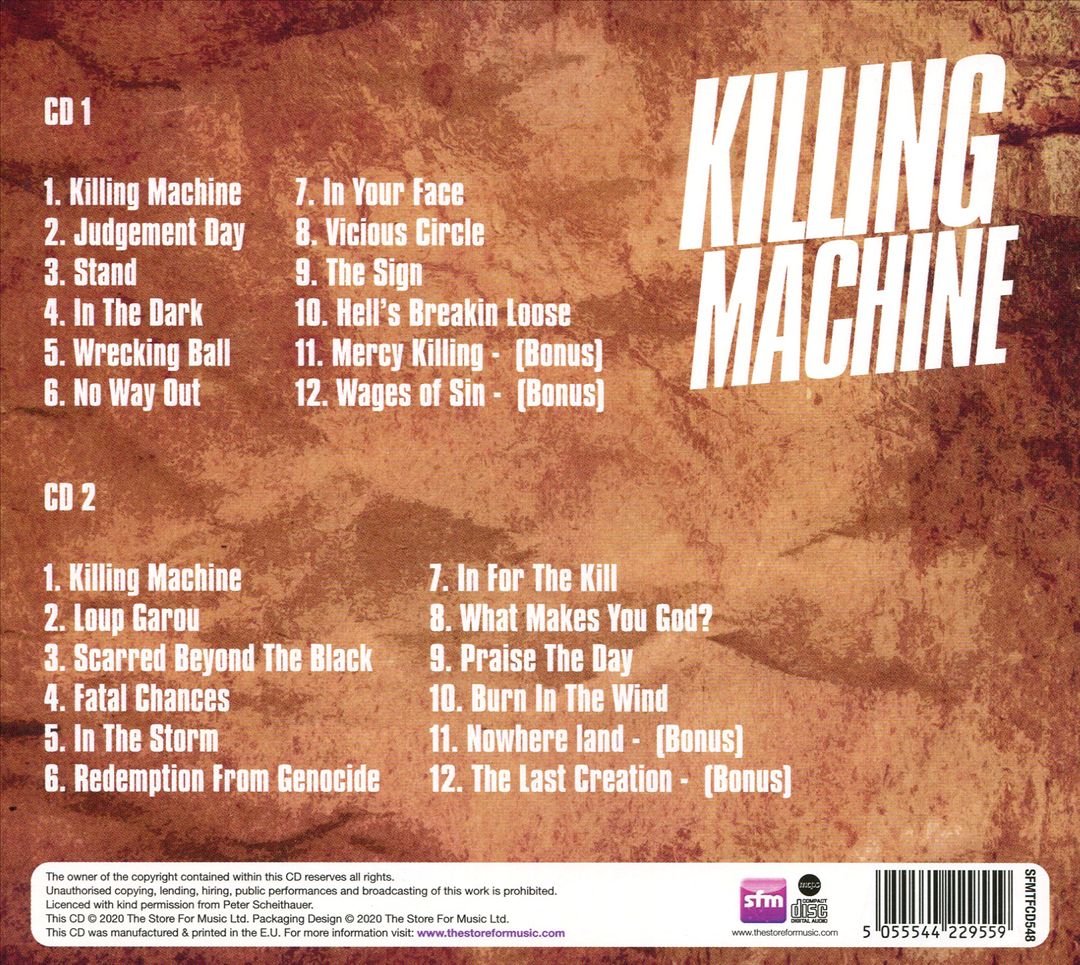 Killing Machine/Metalmorphosis cover art