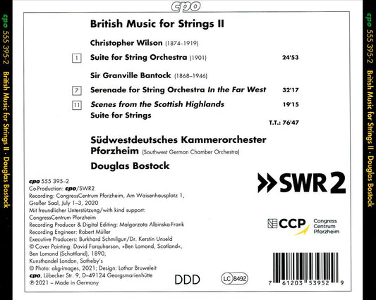 British Music for Strings II: Granville Bantock, Christopher Wilson cover art
