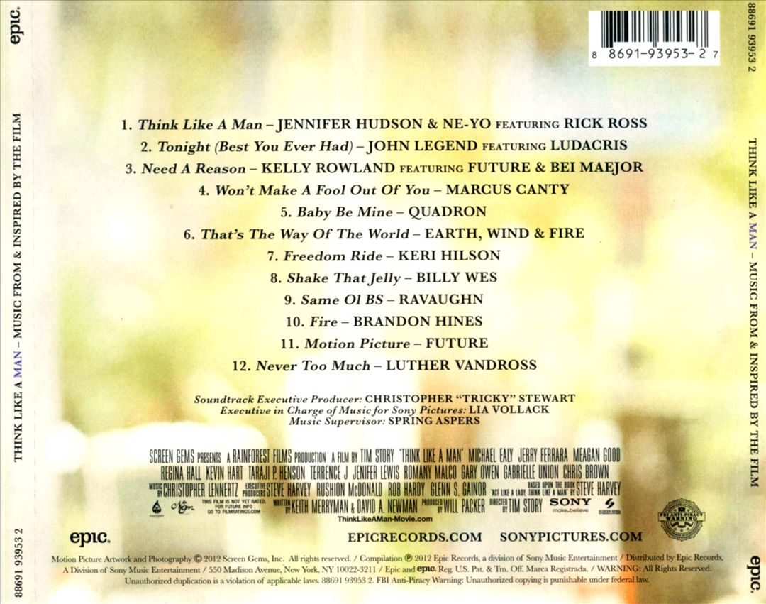 Think Like a Man [Music from and Inspired by the Film] cover art