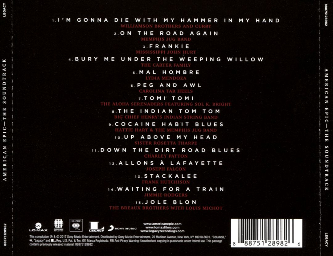 American Epic [Original Motion Picture Soundtrack] cover art