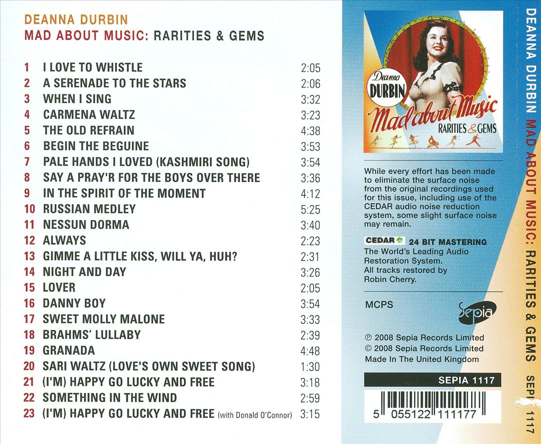 Mad About Music: Rarities & Gems cover art