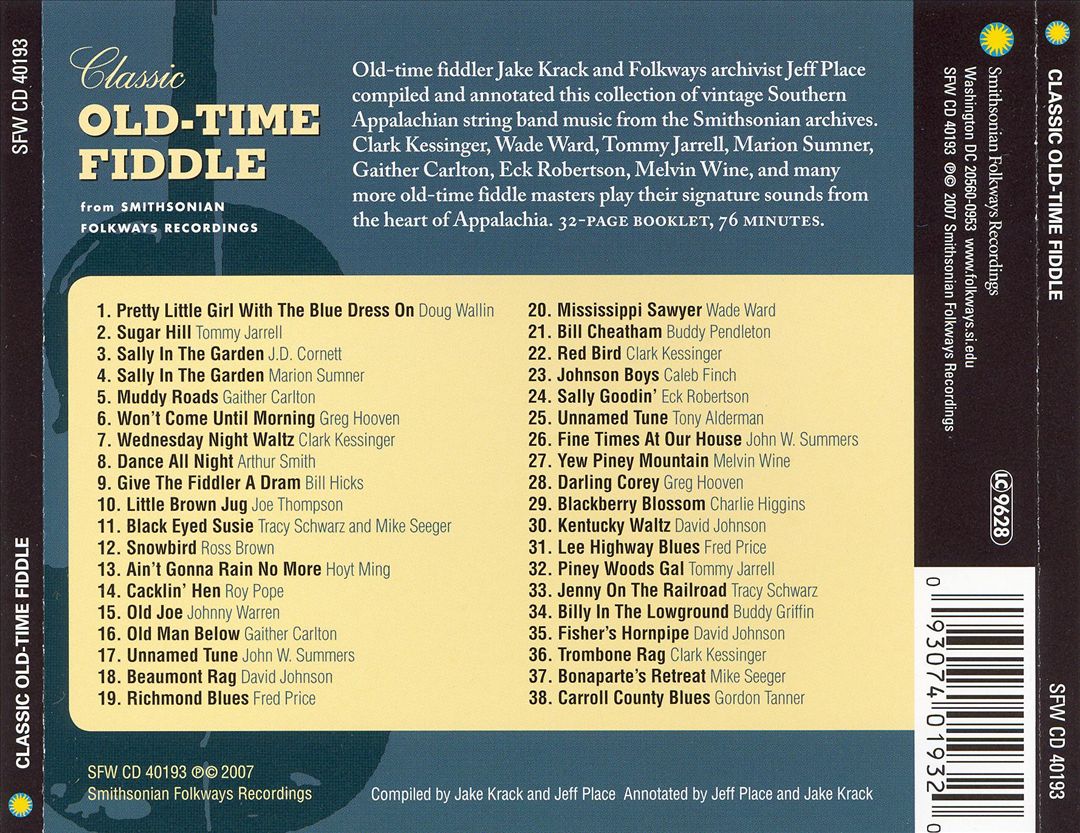 Classic Old-Time Fiddle from Smithsonian Folkways cover art