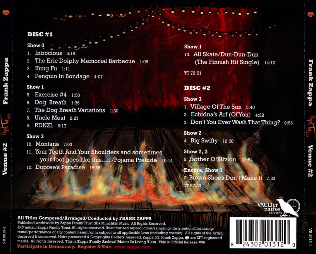 Road Tapes, Venue #2: Finlandia Hall, Helsinki, August 23 & 24, 1973 cover art