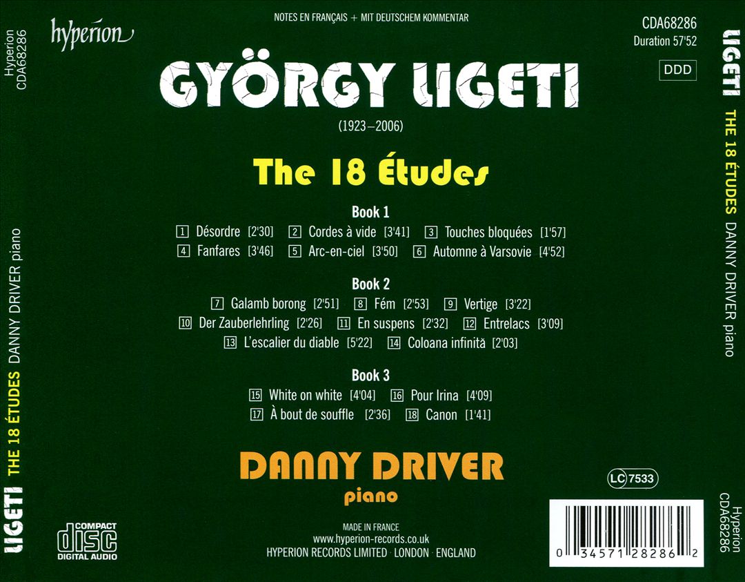 György Ligeti: The 18 Études cover art