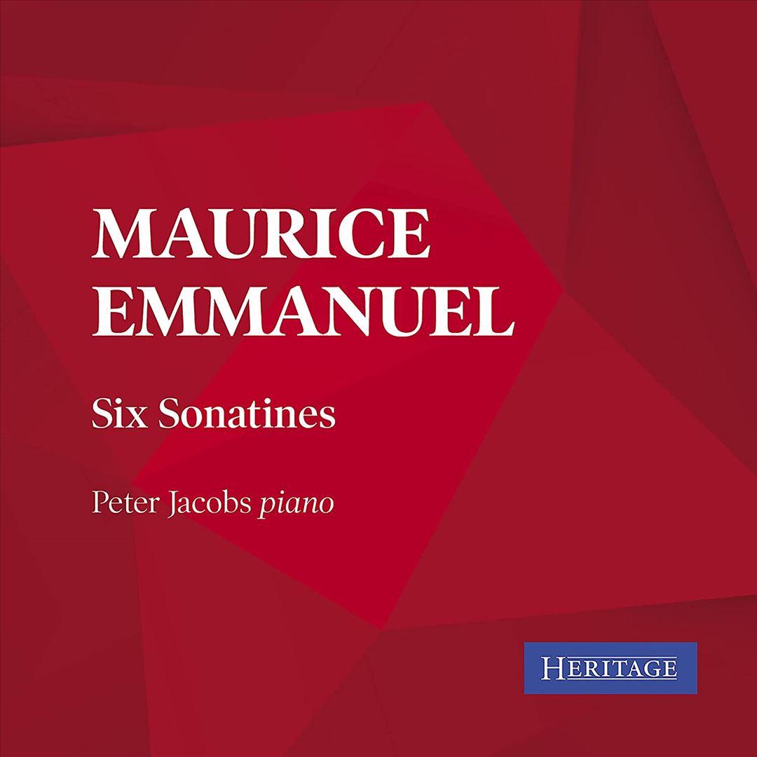 Maurice Emmanuel: Six Sonatines cover art