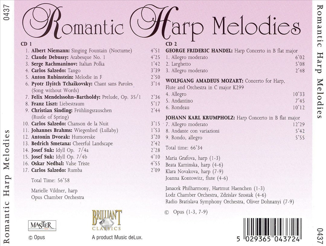 Romantic Harp Melodies cover art