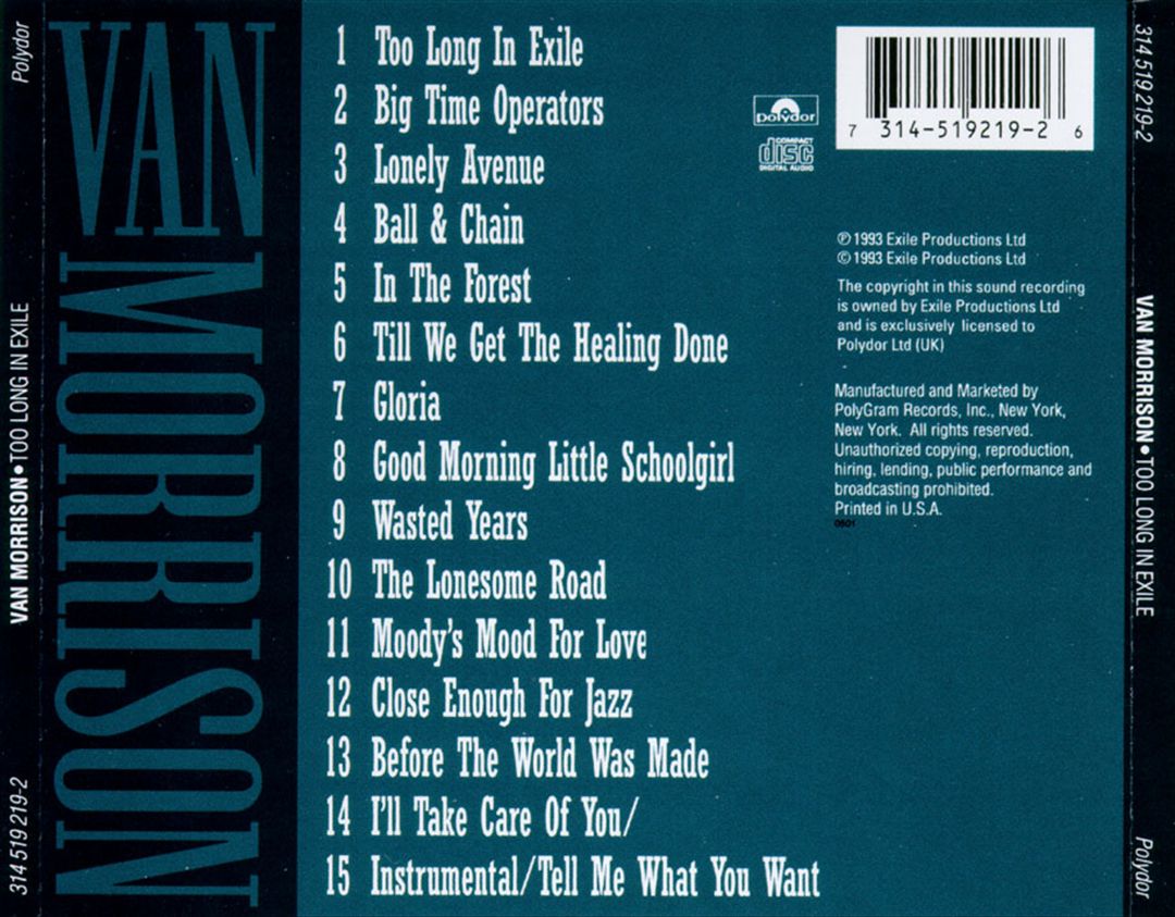 Too Long in Exile cover art